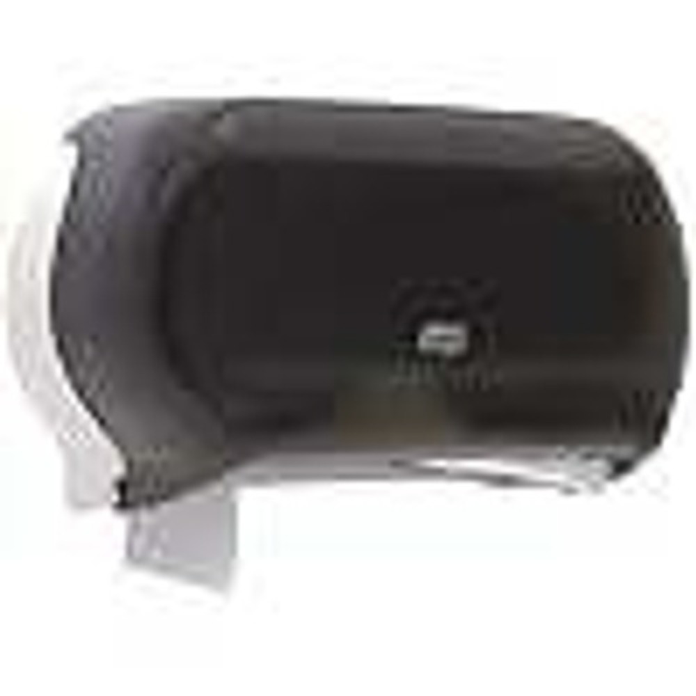 Tork 56TR Twin Jumbo Roll 9" Bath Tissue Dispenser Smoke T22 w Keys